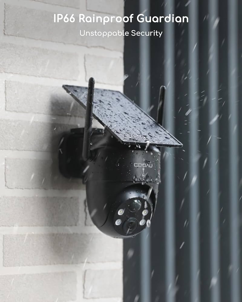 Amazon.com: COOAU Solar Security Cameras Wireless Outdoor